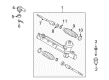 Diagram for Mazda Tribute Rack And Pinion - ZZCA-32-110