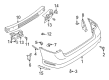 Diagram for Mazda MPV Bumper Cover - LE46-50-221B-BB
