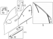 Diagram for Mazda CX-90 Door Moldings - KAAA-69-16Y