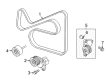 Diagram for Mazda CX-7 A/C Idler Pulley - LFH1-15-940A