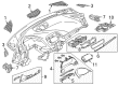Diagram for Mazda Dash Panel Vent Portion Covers - BJS7-64-91X-02