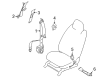 Diagram for Mazda CX-7 Seat Belt - EHY4-57-L90A-01