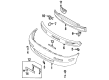Diagram for Mazda Protege Bumper Cover - BG1N-50-031A-BB