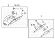 Diagram for Mazda 5 Glove Box - CC43-64-160B
