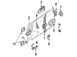 Diagram for Mazda MX-6 Door Latch Assembly - GA2A-59-310D