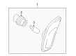 Diagram for Mazda Side Marker Light - NE55-51-5E0A