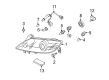 Diagram for Mazda RX-8 Light Socket - F151-51-155