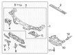 Diagram for Mazda MX-5 Miata Radiator Support - N243-53-14X