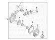 Diagram for Mazda Water Pump Gasket - AJ03-15-116