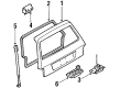 Diagram for Mazda GLC Tailgate Lock - B001-62-310A