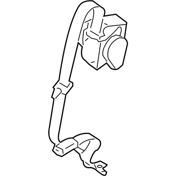 2008 Mazda Tribute Seat Belt - ZZCA-57-740A-05