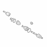 Mazda 626 Axle Shaft - G034-25-60XA Axle Shaft Assembly