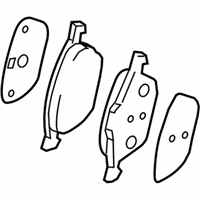 Mazda Brake Pad Set - B4YB-33-23ZA Brake Pads