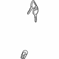 Mazda Ignition Lock Cylinder - BCY6-76-14X Ignition Lock Cylinder