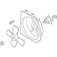 Mazda Protege Cooling Fan Assembly - ZL04-15-025C Fan Assembly