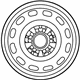 Mazda 9965-K0-6050 Wheel, Steel