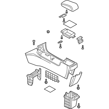 Mazda BAN6-64-420A-02 Console Assembly