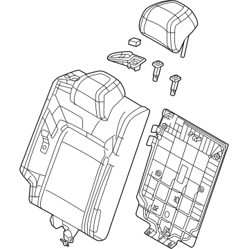 Mazda VA43-57-400F-02 Back(Right), Rear Seat Mazda VA43-57-400F-02 Back(Right), Rear Seat