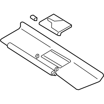 Mazda MX-5 Miata Sun Visor - NE51-69-320D-02