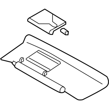 Mazda MX-5 Miata Sun Visor - NE51-69-270D-02