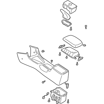 Mazda 626 Center Console - GG2A64420E29