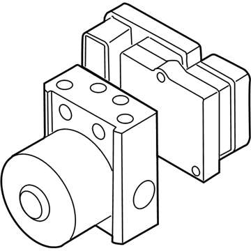 Mazda ABS Pump And Motor Assembly - BVSN-43-7AZD