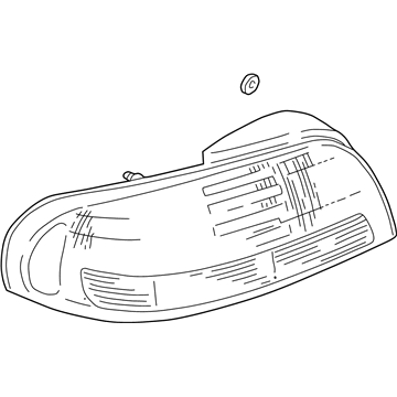 Mazda 626 Tail Light Lens - GG2A-51-170A