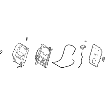 Mazda TA0B-88-280-05 Seat Back Assembly