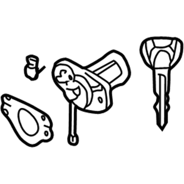 Mazda 626 Trunk Lock Cylinder - GD8B-76-230B