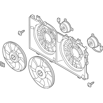 Mazda 3 Radiator fan - PE20-15-025