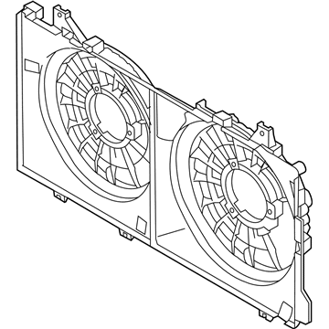 Mazda 3 Fan Shroud - PE20-15-210