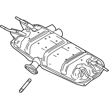 Mazda MX-5 Miata Exhaust Pipe - PE2R-40-100