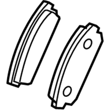 Mazda CX-7 Brake Pads - L2Y6-26-48ZA-MV