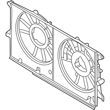 Mazda Fan Shroud - LFDV-15-210A