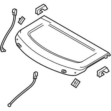 Mazda BHN9-68-310A-02 Luggage Cover
