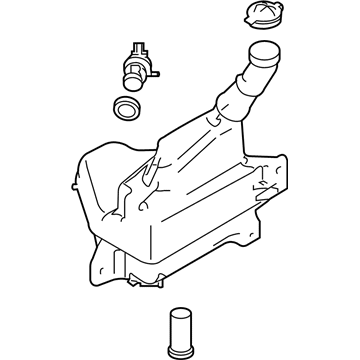 Mazda 6 Windshield Washer Fluid Reservoir - GS3L-67-480A