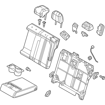Mazda DDAJ-57-450E-39 Back(Left), Rear Seat DDAJ-57-450E-39 Mazda Back(Left), Rear Seat Illustration 1 of 1
