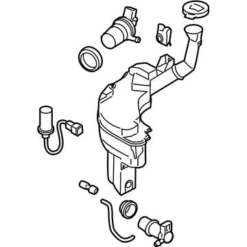 Mazda 5 Windshield Washer Fluid Reservoir - BN8F-67-480C