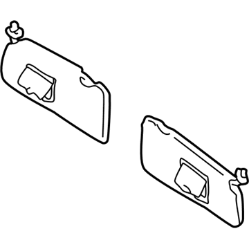 Mazda Tribute Sun Visor - EF91-69-270-38