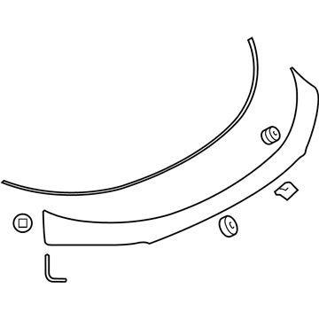 Mazda TK48-50-810C-13 Upper Molding