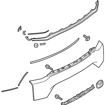 Mazda TK49-50-850D-13 Applique Panel