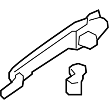 Mazda Exterior Door Handle - NE52-59-410D-PZ
