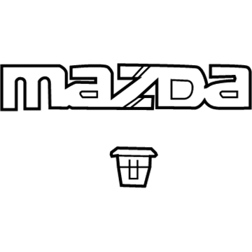 Mazda BBY9-51-710 Nameplate Mazda BBY9-51-710 Nameplate