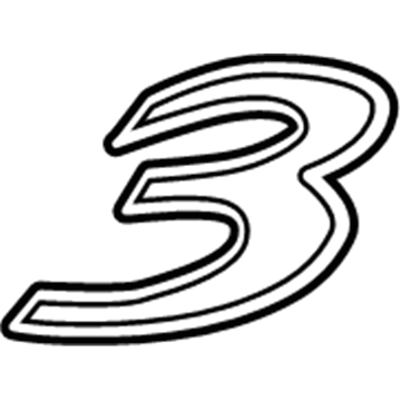 Mazda 3 Emblem - BBY4-51-721
