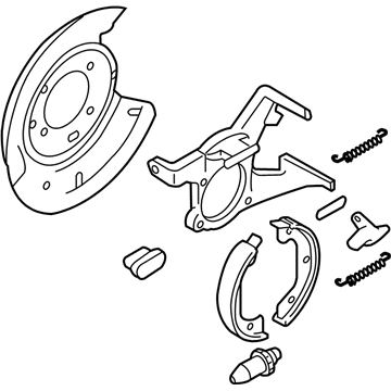 Mazda Tribute Brake Dust Shields - ZZ21-44-500