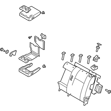 Mazda TD74-88-280-02 Seat Back Assembly