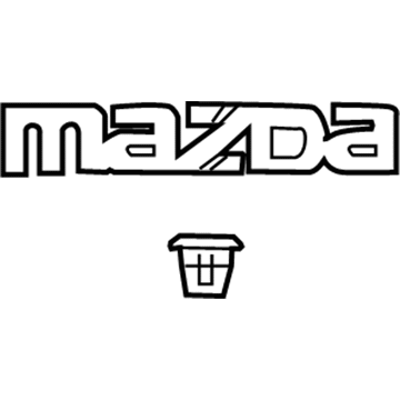 BBY4-51-710 Mazda Nameplate Illustration 1 of 1