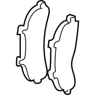 Mazda B2500 Brake Pads - ZZR0-49-280A