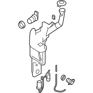 Mazda 3 Windshield Washer Fluid Reservoir - BN8V-67-480D