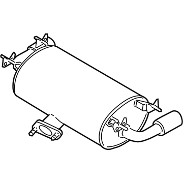 Mazda MX-5 Miata Exhaust Pipe - LFM7-40-100